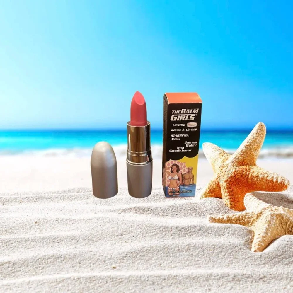 theBalm Lipstick Ima Goodk Isser* orangy-coral color 0.14 oz